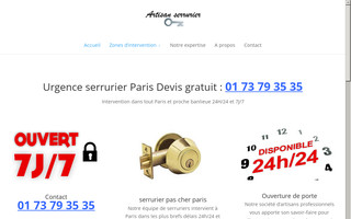 serrurierparis-artisan.fr website preview