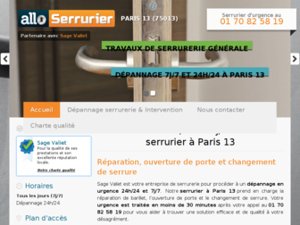allo-serrurier-paris13.fr website preview
