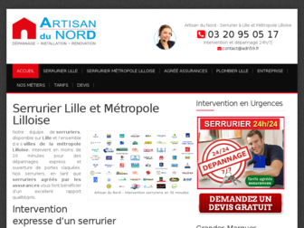 serruriers-lille.com website preview