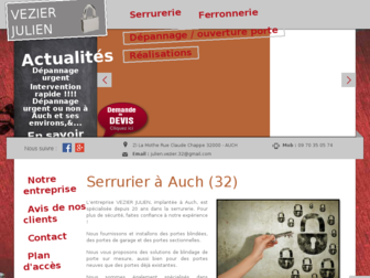 serrurerie-vezier.fr website preview