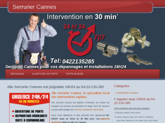 allo-serrurier-cannes.com website preview