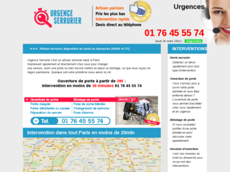 urgenceserrurier.fr website preview