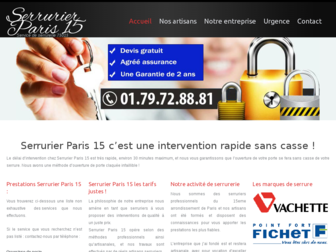 serrurier-paris15.eu website preview