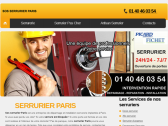 sosserrurier.paris website preview