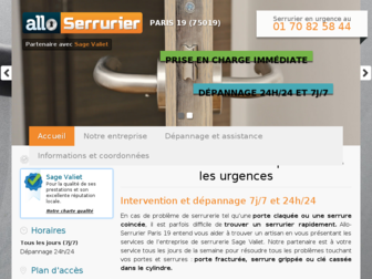 allo-serrurier-paris19.fr website preview