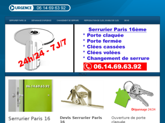 paris-16-serrurier.fr website preview