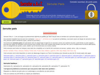 serrurier-paris-az.fr website preview