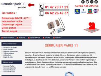 serrurierparis11pascher.com website preview