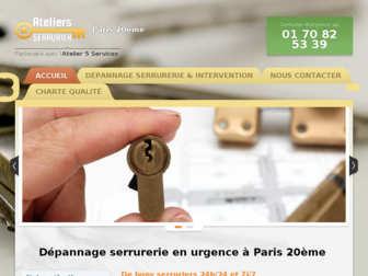 ateliers-serrurier-paris20.fr website preview
