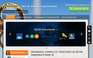 ateliers-serrurier-paris18.fr website preview