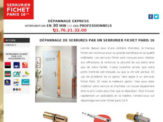 depannage-serrurier-paris-16.fr website preview