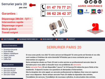 serrurierparis20pascher.com website preview