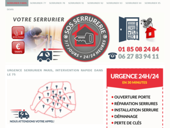 urgenceserrurier-paris.fr website preview