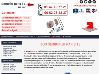 serrurierparis13pascher.com website preview