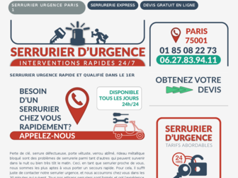 urgence-serrurier-paris1.fr website preview