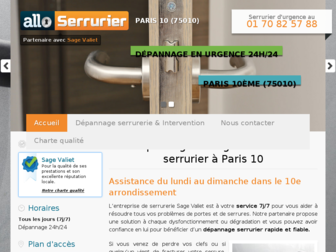 allo-serrurier-paris10.fr website preview