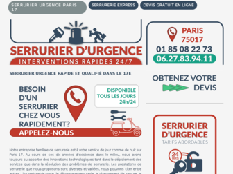 urgence-serrurier-paris17.fr website preview