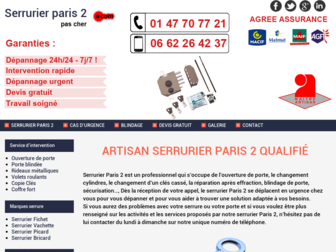 serrurierparis2pascher.com website preview