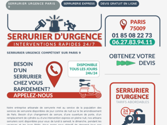 urgence-serrurier-paris9.fr website preview