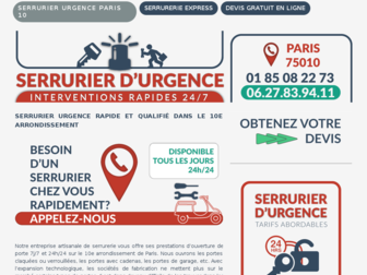 urgence-serrurier-paris10.fr website preview