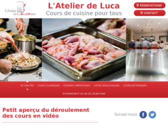 atelierdeluca.fr website preview