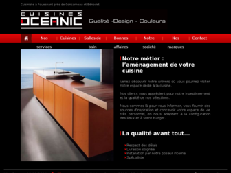 oceaniccuisines.fr website preview