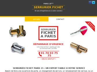 depannage-serrurier-fichet-paris-15.fr website preview