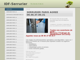 idf-serrurier.com website preview