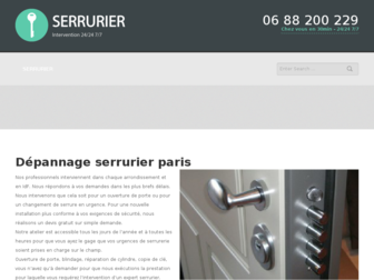 serrurierparis-depannage.com website preview