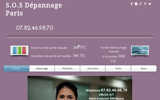 depannagepascherparis.com website preview