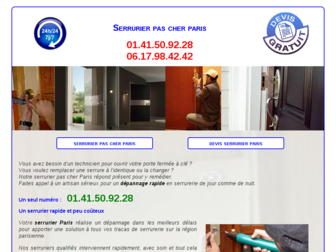 serrurier-pas-cher-paris.fr website preview