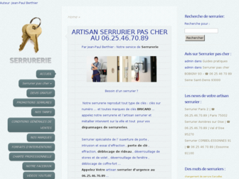 artisan-serrurier-pas-cher.com website preview