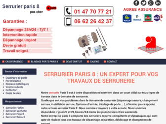 serrurierparis8pascher.com website preview