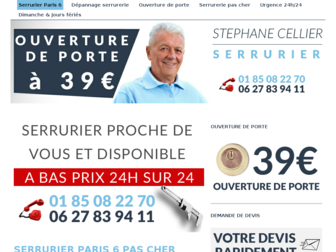 serrurierparis6-pascher.fr website preview