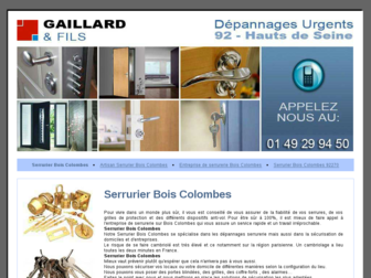 serrurier-bois-colombes.fr website preview
