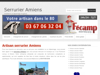 serruriers-amiens.fr website preview