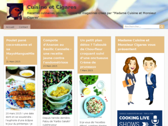 cuisinetcigares.com website preview