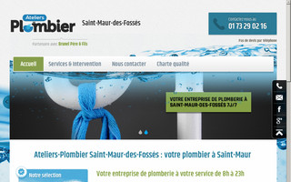 ateliers-plombier-saintmaur.fr website preview