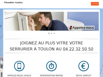 toulonplombier.fr website preview