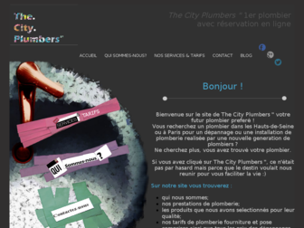 thecityplumbers.fr website preview
