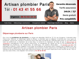 plombier-artisan.fr website preview