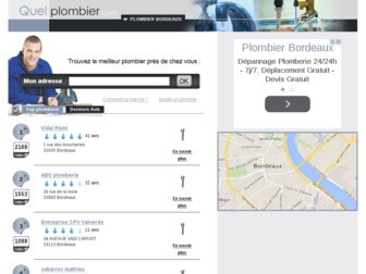 bordeaux.quel-plombier.com website preview
