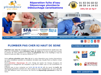 plombier-pascher-92.fr website preview