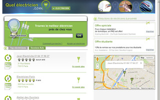 quel-electricien.com website preview