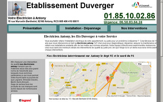 electricien-antony-92.com website preview