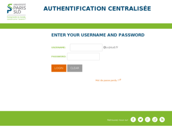 portail.u-psud.fr website preview