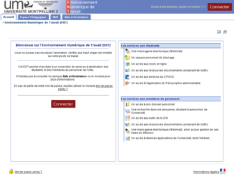 portail.univ-montp2.fr website preview