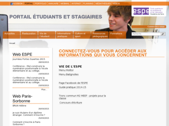 portail.espe-paris.fr website preview