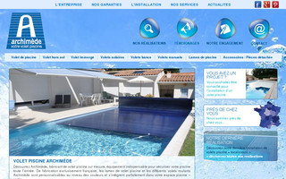 archimede-volet-piscine.com website preview