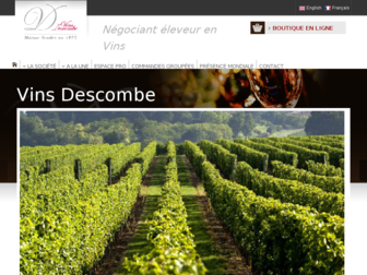 vins-descombe.com website preview
